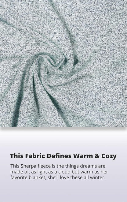 Fuzzy Pajamas for Women - Snuggle Fleece PJ Set for Women