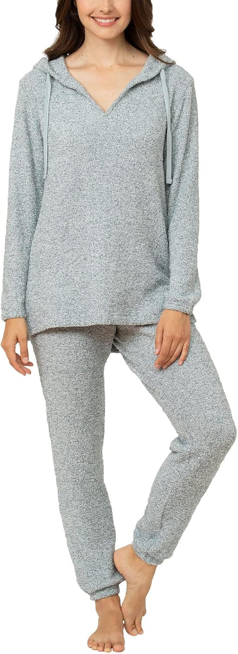 Fuzzy Pajamas for Women - Snuggle Fleece PJ Set for Women
