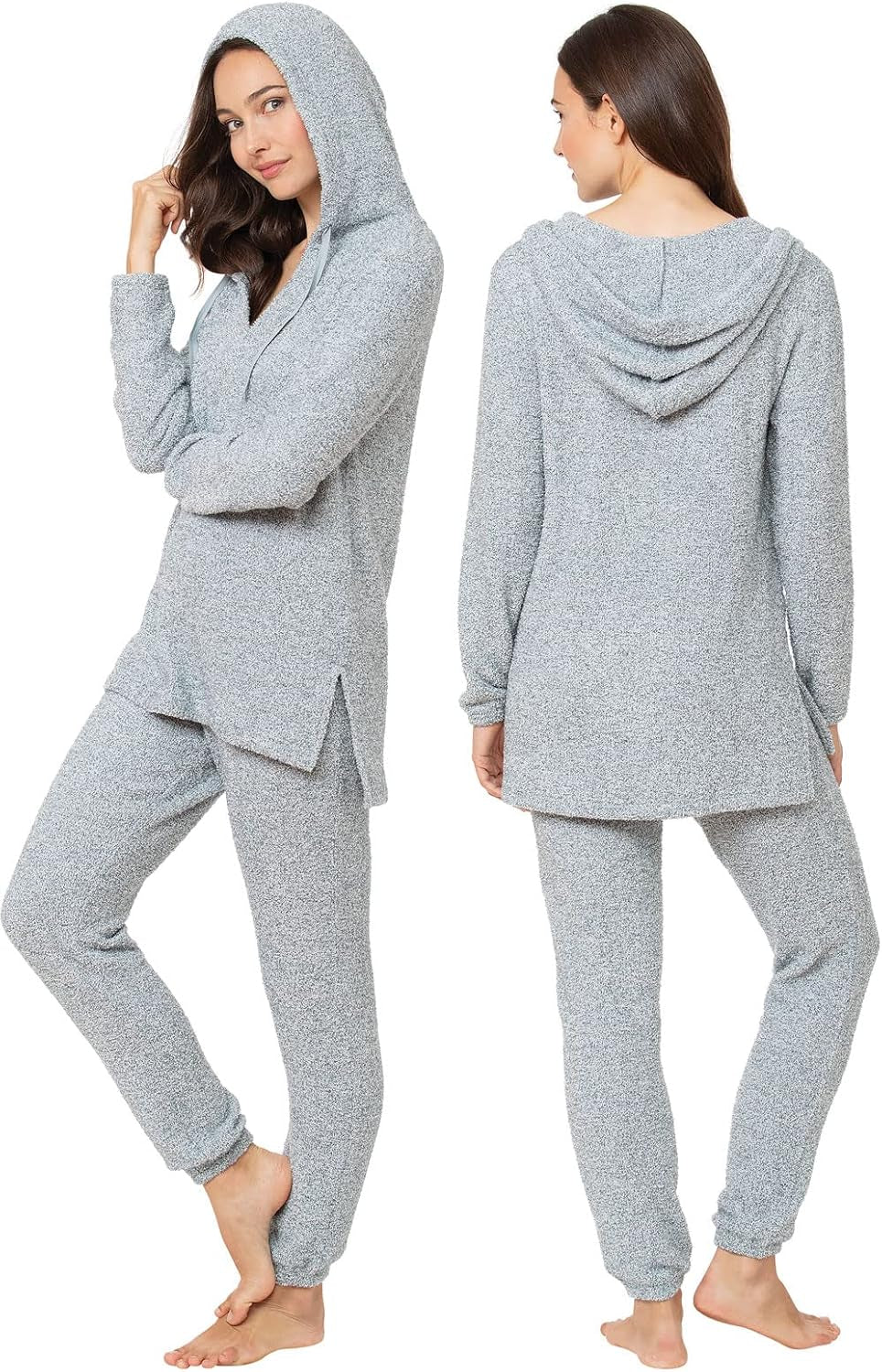 Fuzzy Pajamas for Women - Snuggle Fleece PJ Set for Women