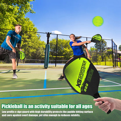 Professional Pickleball Racket Set: Includes 2 Paddles and 4 Balls - Complete Sports Accessory